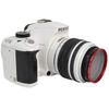 NinoLite Red Border 95mm UV Filter Camera Lens Protection with Lens Cap Attachment Over Filter