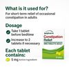80 x Constipation Relief Laxative - 5mg Tablets - Effective Overnight Constipation Relief - Fast Acting Stool Softeners (20 x 4 Pack)