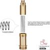 3 PCS Sink Bath Basin Waste Easy Pop Up Click Push Pop Up Internal Spring Brass Plug Bolt