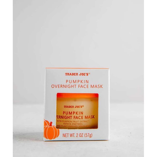 Trader Joe's Pumpkin Overnight Face Mask 2oz - Pumpkin Fruit Extract, Papaya Enzymes, & Plant-Derived Squalane