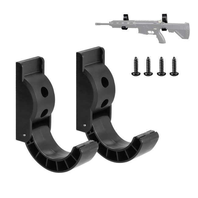 Adoreal Gun Rack Wall Mount, Folding Gun Racks, Gun Storage for Wall, Rifle and Shotgun Hooks