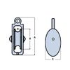 76MM Awning Pulley With Single Cast Sheave Fixed Round Eye (Rope Pulling Washing Line)