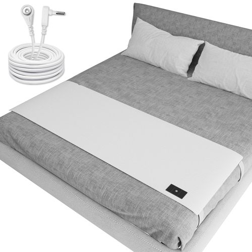 Grounding Sheets Queen, Grounding Sheets for Bed 27"*60" with 10% Silver Fiber, Grounding Sheets for Better Sleep, Energy, Pain Relief, Inflammation, White
