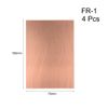 sourcingmap 7X10cm Single Sided Copper Clad Laminate PCB Circuit Board Brown 4pcs