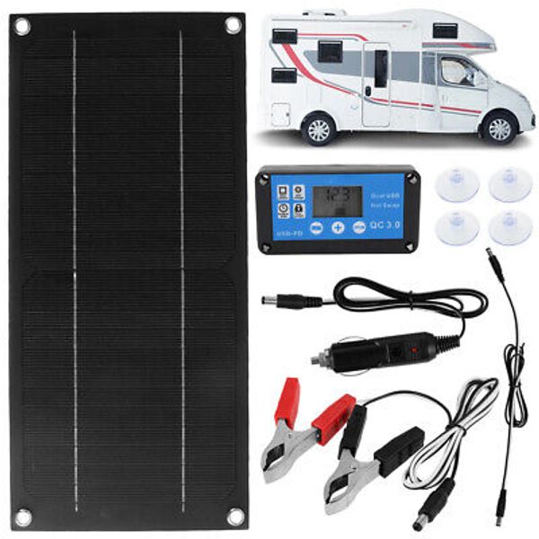 40 Watts Solar Panel Kit with Controller 12V Trickle Charger Battery Maintainer