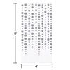 Creative Converting Sparkle and Shine Silver 25th Anniversary Dinner Napkins, 8" x 4"