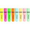 BIC Highlighter Highlighters 10 Pack Assorted Colours Chisel Tip Line Width 1.2mm to 4.6mm with Drying Protection