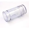 Clear Empty Plastic Round Deodorant Containers,Round Shape Bottom Filling Stick Deodorant Container Twist Up Stick Tube (C)