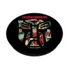 Transformers Vintage Retro Autobot Comic Logo Collage PopSockets Standard PopGrip