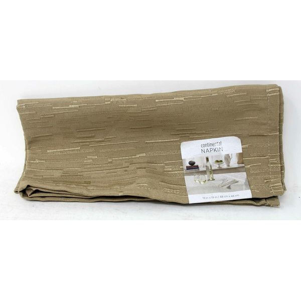 Continental Napkin 19x19 Inch Taupe 1 Count