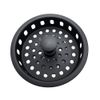 Thrifco 4405923 Kitchen Basket Strainer Assembly-Matte Black Finish