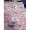 Woodland Fox Personalized Security Blanket  Gift Set , Custom Fox Gift,