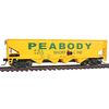 Walthers Trainline 931-1658 40' 4 Bay Offset Hopper Peabody Short Line No.6802