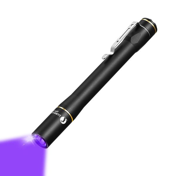 Lumintop IYP365 Black Light, Fluorescent Light, UV 365 NM Wavelength, Uses LED by Renowned Luminus, UV Flashlight, UV Light, Resin Curing for Invisible Stains, Black