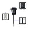 Pure Garden Solar Light and Insect Zapper, Black