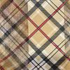 Basic Sense Scottish Tartan Satin Striped Scarf, Beige