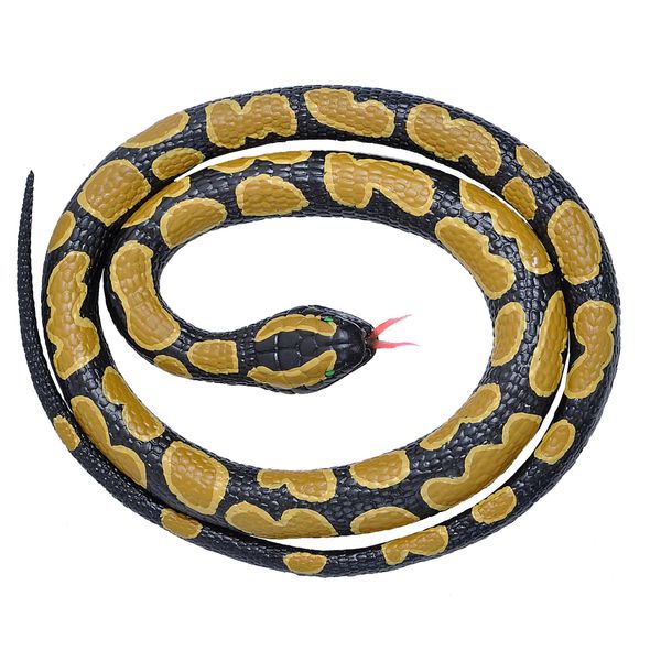 WILD REPUBLIC Rubber Snake, Ball Python Toy, Gifts Kids, 26", Black