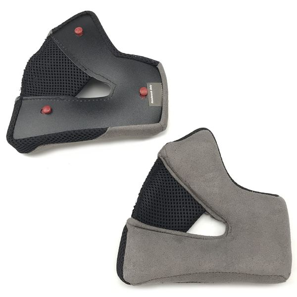 BELL MX-9 Adventure Cheek Pads Set Dual Sport Motorcycle Helmet Accessories - Black / 25MM