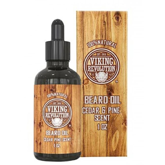 Beard Oil Conditioner - All Natural Cedarwood & Pine 1 Ounce (Pack of 1)