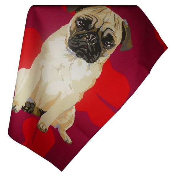 Leslie Gerry Pug Tea Towel