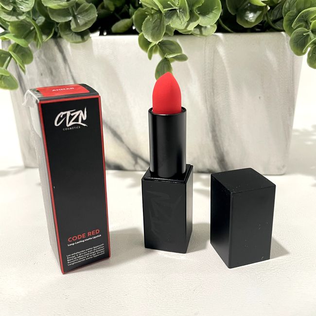 CTZN Cosmetics Code Red Matte Lipstick - Ahmar - 0.12 oz Authentic