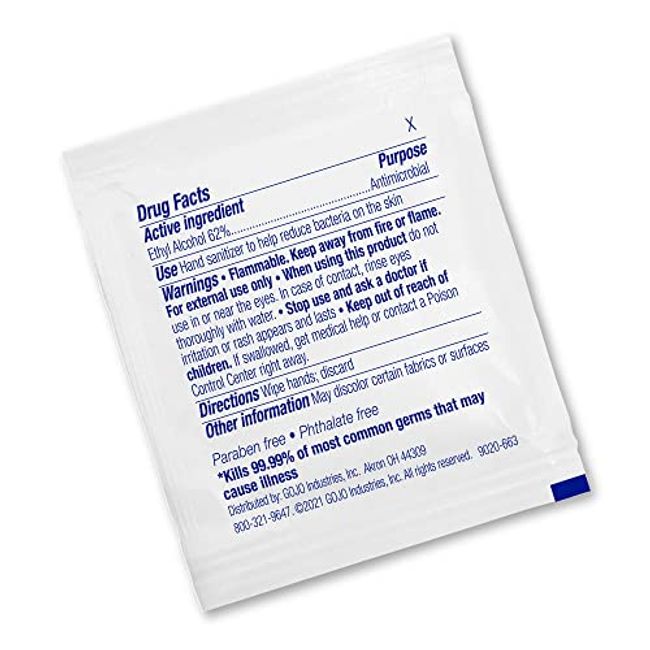 Gojo 9020-4M Purell Sanitizing Hand Wipes