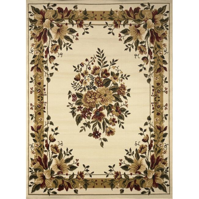 IVORY CREAM ORIENTAL AREA RUG 2X3 Persien CARPET 017 - ACTUAL 1' 7" x 2' 9"