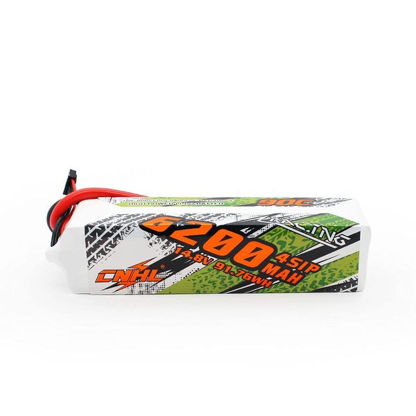 CNHL 6200MAH 14.8V 4S 90C LIPO Battery with EC5 Plug for RC Car,RC Airplane/Truck, RC Boat,RC Boat,Heli Airplane,Drone FPV,Multi-Motor Hobby DIY Parts