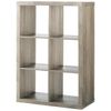 Better Homes & Gardens 6 Cube Storage Organizer, Rustic Gray