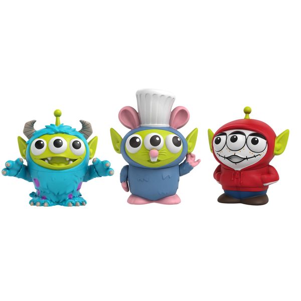 Mattel ​Pixar Alien Remix Toy Story Aliens Miguel, Sulley & Remy 3-Pack Toys, Movie Character Figures Approx 3-in, Collectors Gift Ages 6 Years & Up