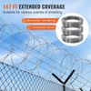Razor Wires 147ft Razor Wire 3-Roll Double Spiral Galvanized for Garden