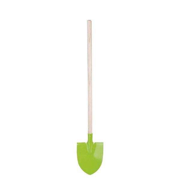 degawo Kinderspaten Grün - Kids in The Garden, Ergonomischer Griff aus Pappelholz, Robust und Langlebig, Perfekt für kleine Gärtner, 81 cm