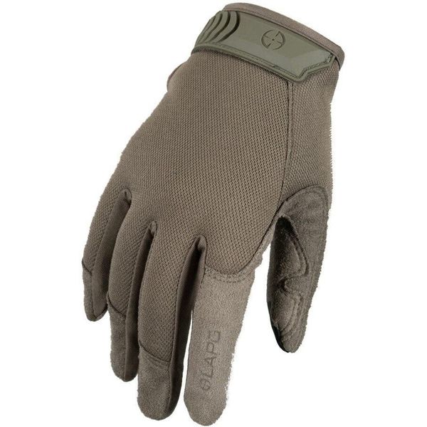 LA Police Gear Men's Core Patrol Glove, Lightweight Tactical Work Gloves For Men, Touchscreen Compatible Shooting Gloves - Ranger Green - Medium