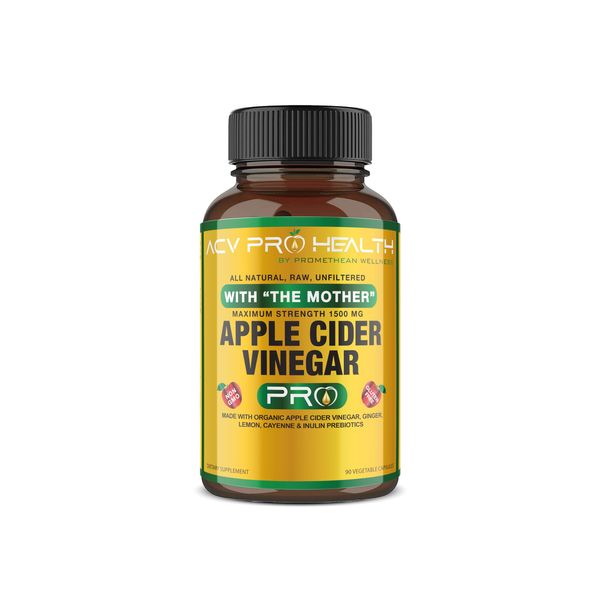 Certified Organic Apple Cider Vinegar Capsules Pro with Mother Acv Pills Detox Cleanse Acid Reflux Relief Support Supplement Ginger Root Cayenne Pepper Powder