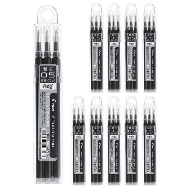 Pilot FriXion Ball Refills, 0.5mm, 3B, LFBKRF30EF3B, 3 Pack x 10 Sets
