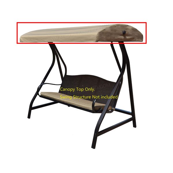 ALISUN Replacement Canopy Top for GT Porch Swing Model #GCS00229C (Will Not Fit Any Other Swing)