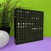 LED Word Desk Clock-7.8" X 7.8" X 2"- Powered by USB Cable -A Unique Gift Item