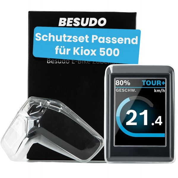 Besudo Protective Case Set for Bosch Kiox 500 & LED Remote Control Unit - Transparent, Waterproof, TPU Material