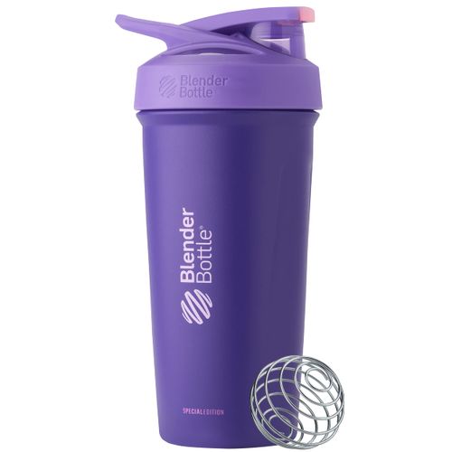 Strada Stainless Blender Bottle, Mixer, Shaker, Cold Insulation, 24 oz (710 ml), Stainless Steel, Violet (VT)