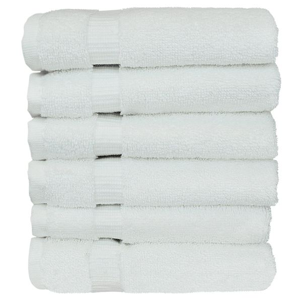 BC BARE COTTON 1 Eco Products (Washcloths - Set of 6, White)