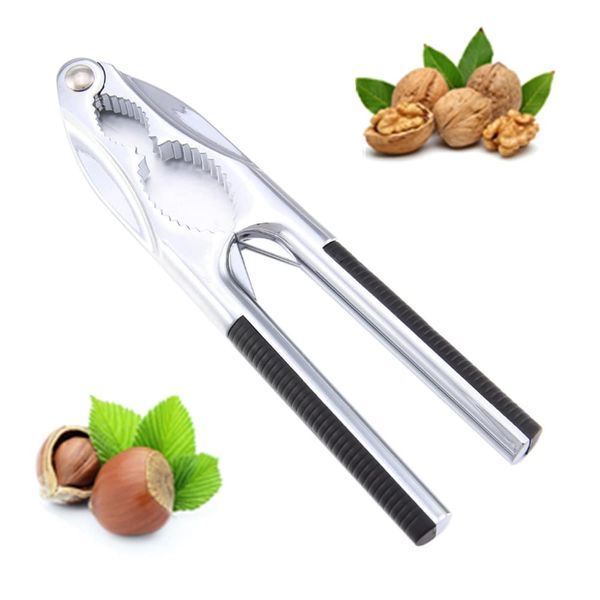 oujilet Nutcracker Pecan Cracker Nut Opener Lobster Cracker with Non Slip Grip, 16,5 cm, Metal Nut Cracker Tool for All Sorts of Nuts