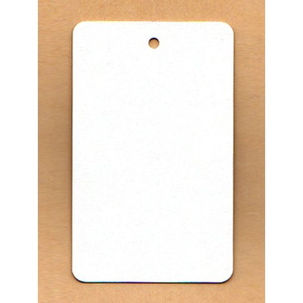White Solid Tags (Price Tag), 6341 (37 X 60 mm Thread/500 Piece