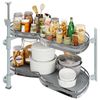 Brezelge Swing Right Blind Corner Kitchen Cabinet Pull Out Organizer for 36"Left