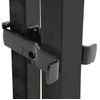 Industrial Square 2" x 2 1/2" Frame Fulcrum Strong Arm Gate Latch - Black
