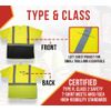4PK High Visibility Reflective T-Shirt (XL) for Men Class2 ANSI/ISEA Certified
