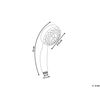 Modern Classic Shower Head Silver Synthetic LED Lights Temperature Sensor LORDAL