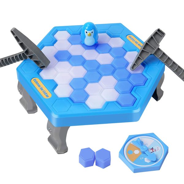 SS Save Penguin On Ice Game, Penguin Trap Break ice Activate Family Party Ice Breaking Kids Puzzle Table Knock Block