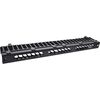 InLine® 19 inch Cable Manoeuvring Panel for Computer Cable Management, 1HE, RAL 9005, Black