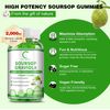 2xSoursop Graviola Gummies for Energy Boost, Digestive&Immune Support 60Pcs