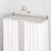 Signature Hardware 27" X54" D-Shaped Brass Shower Ring Rod Ceiling Support BN
